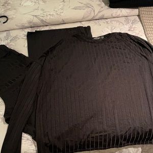 Nasty Gal Ribbed Lounge Set